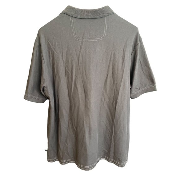 Tommy Bahama Mens Gray Polo Shirt Embroidered Red Marlin Logo Short Sleeve Sz XL - Picture 5 of 9